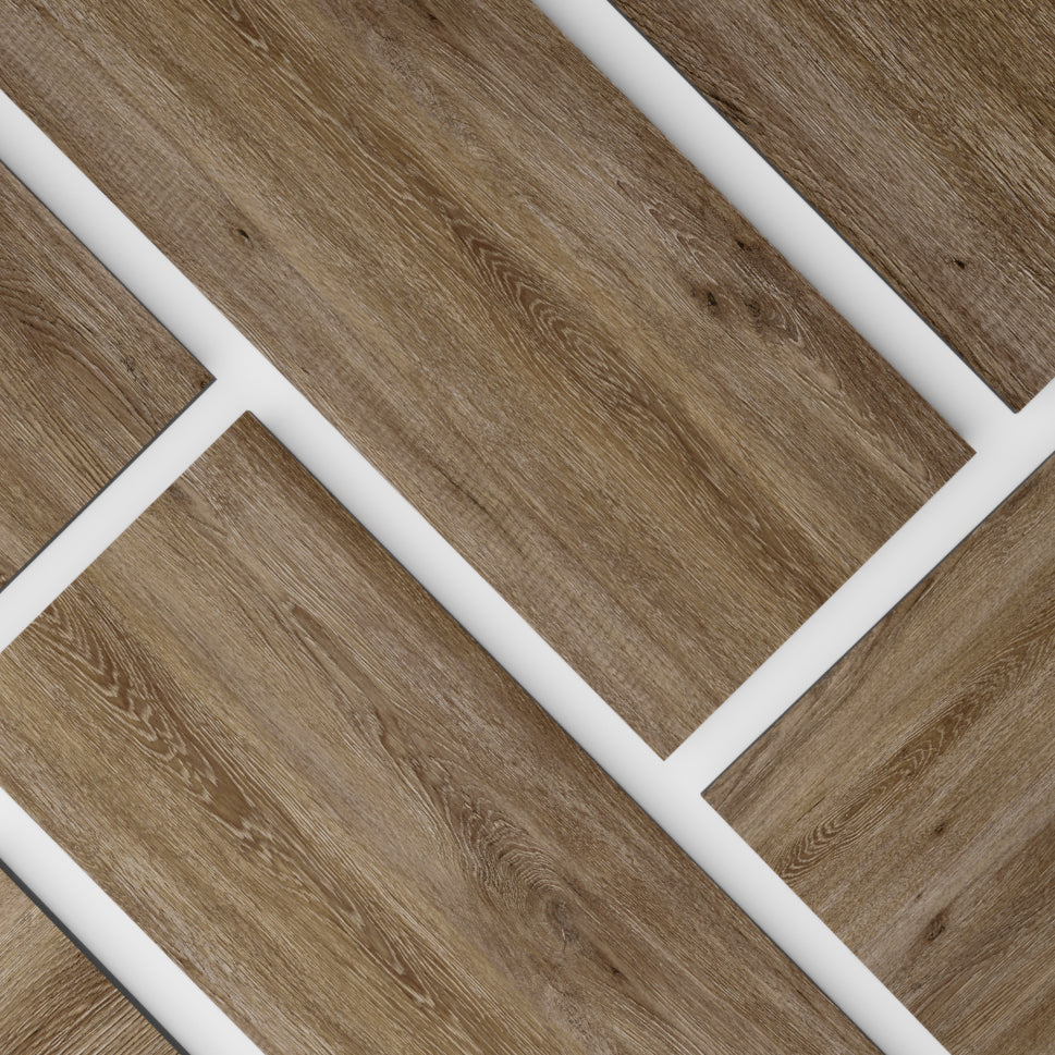 European Dark Oak - Natural Wood Look - QuickFit Vinyl Flooring