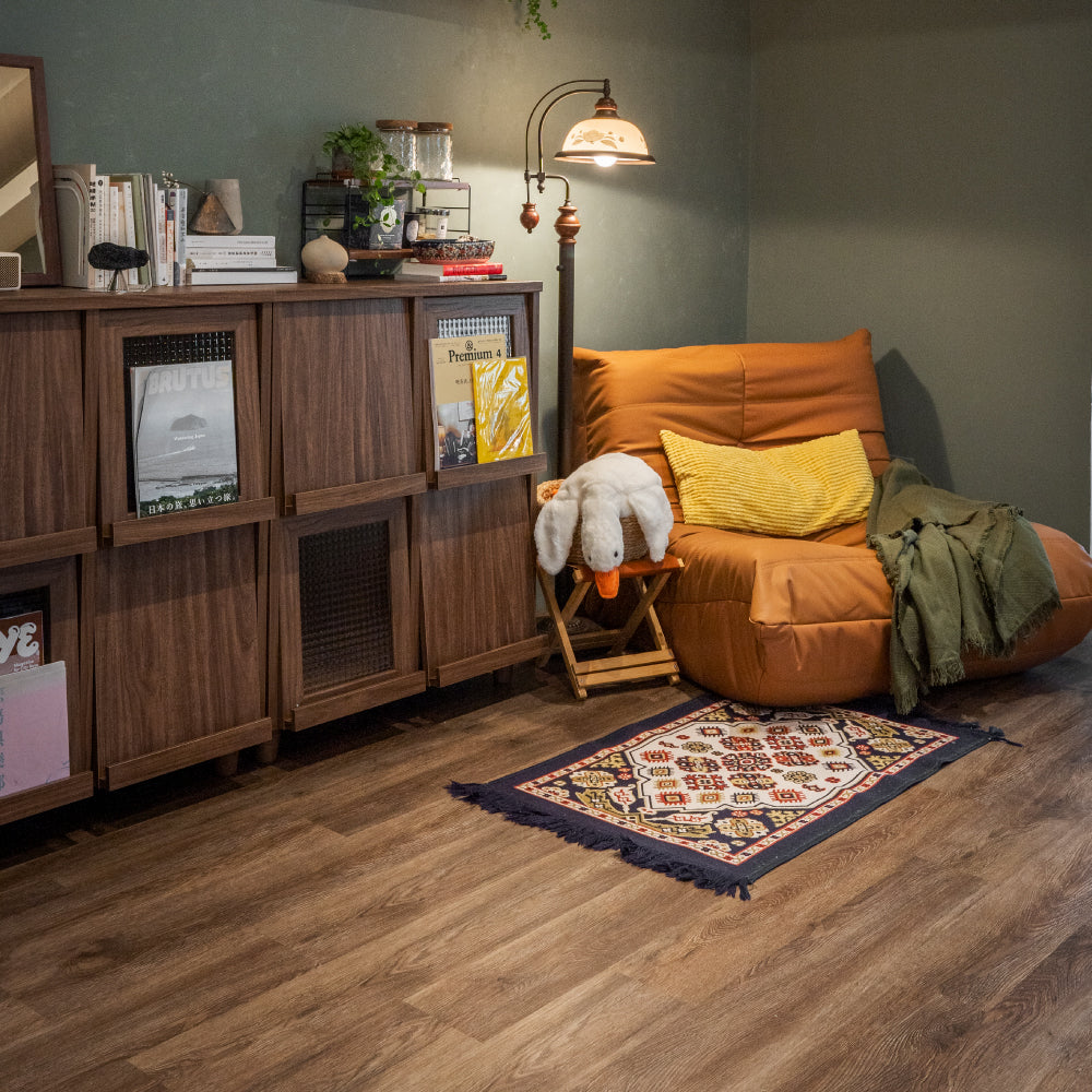 European Dark Oak - Natural Wood Look - QuickFit Vinyl Flooring